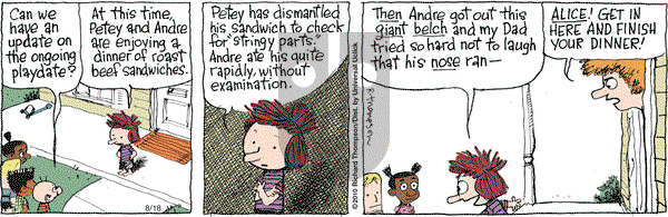 Cul de Sac on Wednesday August 18, 2010 Comic Strip