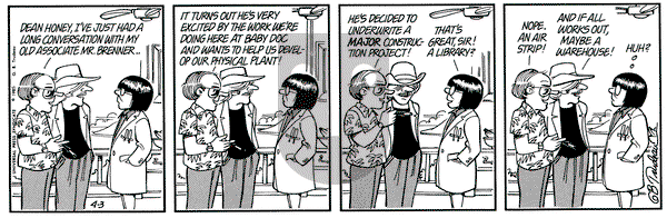 Doonesbury on Wednesday April 3, 1985 Comic Strip