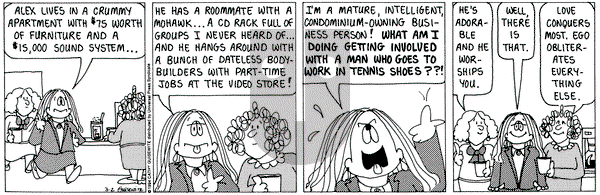 Cathy Classics on Wednesday March 2, 1994 Comic Strip