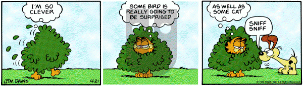 Garfield on Wednesday April 21, 1982 Comic Strip