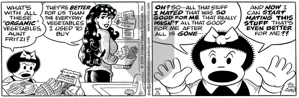 Nancy on Tuesday April 4, 2006 Comic Strip