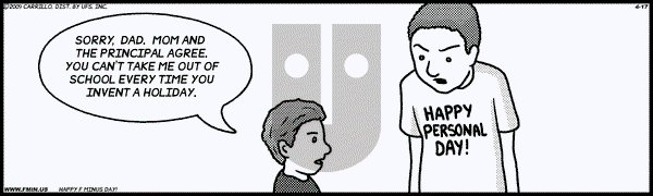 F Minus on Friday April 17, 2009 Comic Strip