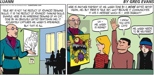 Luann on Sunday May 15, 2016 Comic Strip