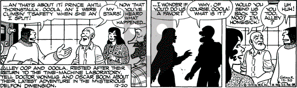 Alley Oop on Wednesday December 20, 1978 Comic Strip
