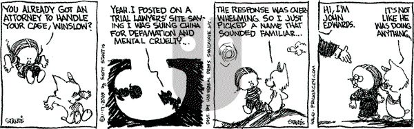 Prickly City on Thursday November 17, 2005 Comic Strip