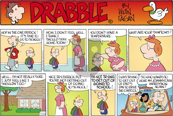 Drabble on Sunday March 27, 2011 Comic Strip
