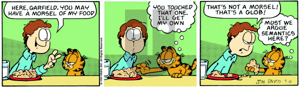 Garfield on Wednesday July 11, 1990 Comic Strip