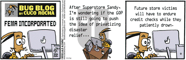 La Cucaracha on Wednesday November 14, 2012 Comic Strip