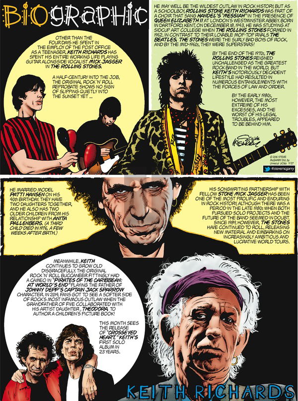 Biographic on Sunday September 27, 2015 Comic Strip