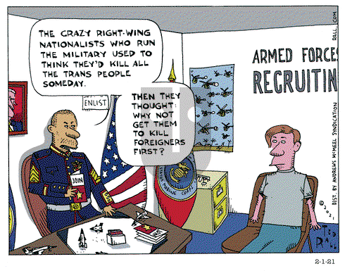 Ted Rall on Monday February 1, 2021 Comic Strip