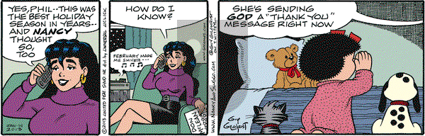 Nancy on Monday January 14, 2013 Comic Strip