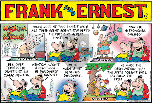 Frank and Ernest on Sunday July 3, 2011 Comic Strip