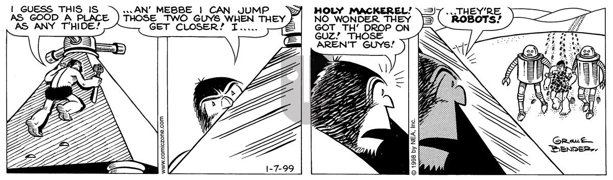 Alley Oop - Thursday January 7, 1999 Comic Strip