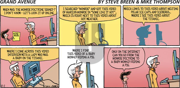 Grand Avenue on Sunday December 2, 2012 Comic Strip