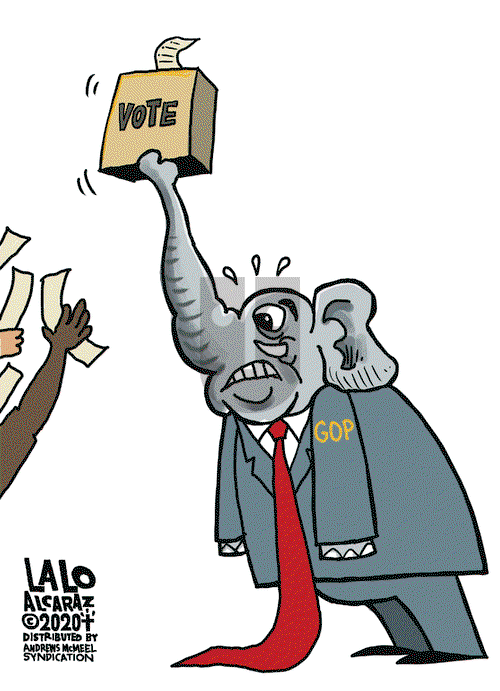 Lalo Alcaraz on Thursday October 22, 2020 Comic Strip