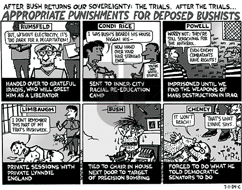 Ted Rall on Monday July 5, 2004 Comic Strip