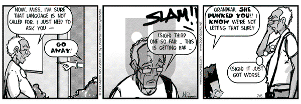 The Boondocks on Wednesday July 5, 2000 Comic Strip