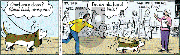 Fred Basset on Monday November 19, 2018 Comic Strip