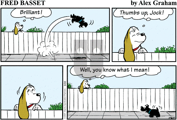 Fred Basset on Sunday September 30, 2007 Comic Strip