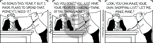 The Born Loser on Thursday December 23, 2004 Comic Strip