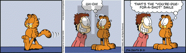 Garfield on Friday August 21, 2015 Comic Strip