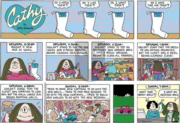 Cathy Classics - Sunday March 20, 2011 Comic Strip