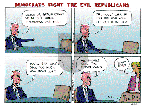 Ted Rall on Monday June 7, 2021 Comic Strip