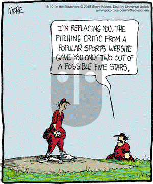 In the Bleachers on Monday August 10, 2015 Comic Strip