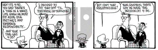 Monty on Thursday March 1, 2007 Comic Strip
