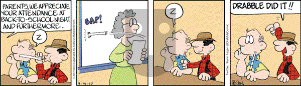 Drabble on Thursday September 14, 2017 Comic Strip