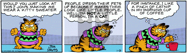 Garfield on Tuesday January 9, 1979 Comic Strip