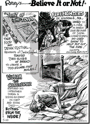 Ripley's Believe It or Not on Tuesday May 10, 2005 Comic Strip
