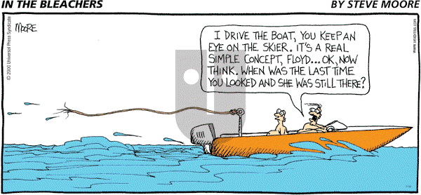 In the Bleachers on Sunday July 18, 2010 Comic Strip
