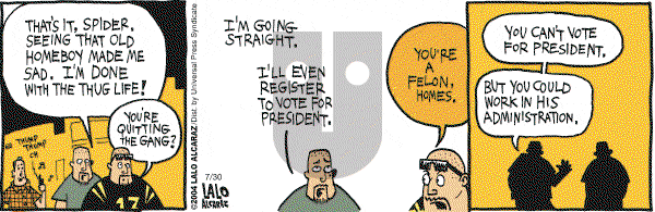 La Cucaracha on Friday July 30, 2004 Comic Strip