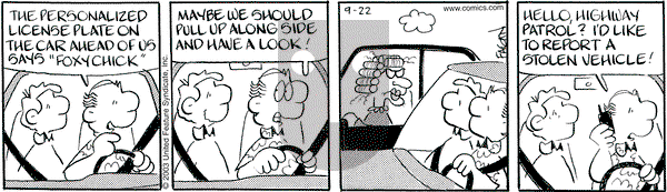 Drabble on Monday September 22, 2003 Comic Strip