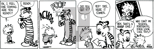 Calvin and Hobbes - Friday August 24, 2018 Comic Strip