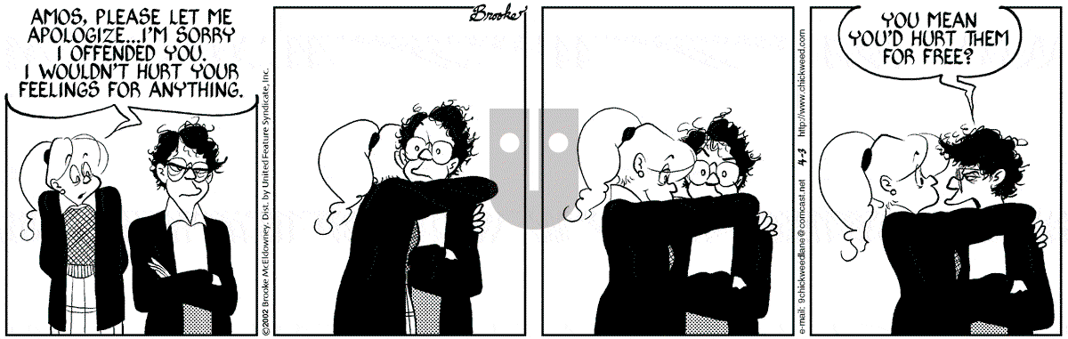 9 Chickweed Lane - Wednesday April 3, 2002 Comic Strip