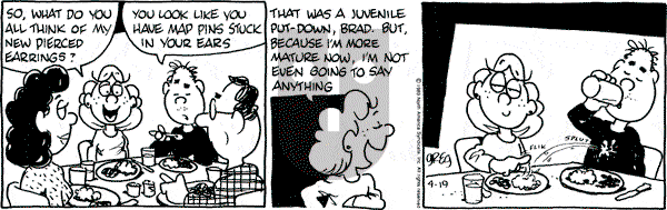 Luann on Wednesday April 19, 1989 Comic Strip