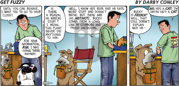 Get Fuzzy on Tuesday October 3, 2000 Comic Strip