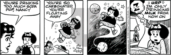 Nancy on Saturday September 21, 2002 Comic Strip