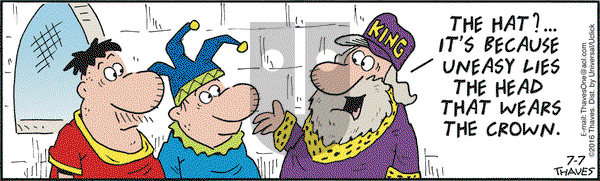Frank and Ernest on Thursday July 7, 2016 Comic Strip
