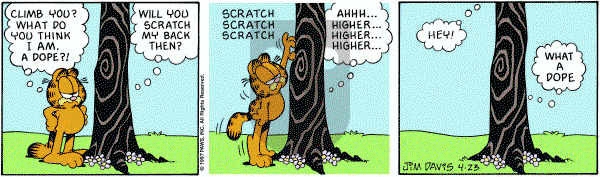Garfield on Wednesday April 23, 1997 Comic Strip