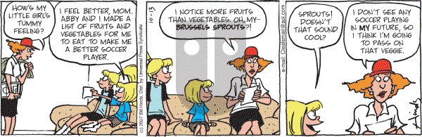 Cleats - Saturday October 13, 2007 Comic Strip
