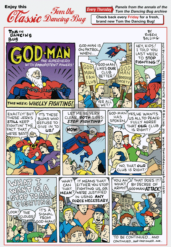 Tom the Dancing Bug on Thursday August 16, 2012 Comic Strip