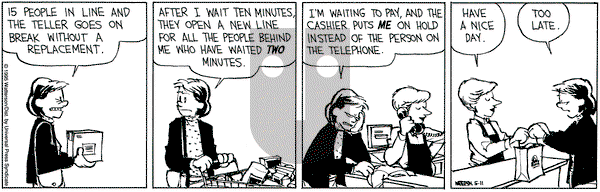 Calvin and Hobbes on Thursday May 11, 1995 Comic Strip
