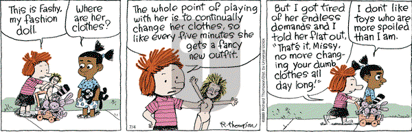 Cul de Sac on Friday July 4, 2014 Comic Strip