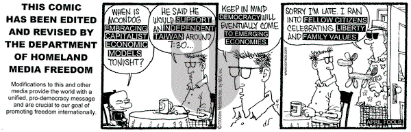 Monty on Saturday April 1, 2006 Comic Strip