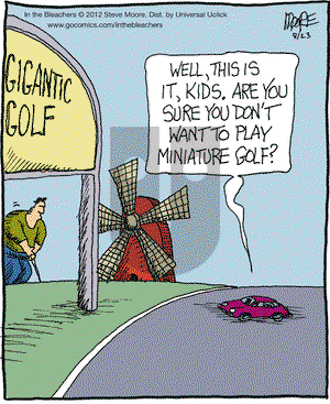 In the Bleachers on Thursday August 23, 2012 Comic Strip