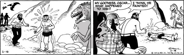 Alley Oop on Tuesday February 18, 1975 Comic Strip