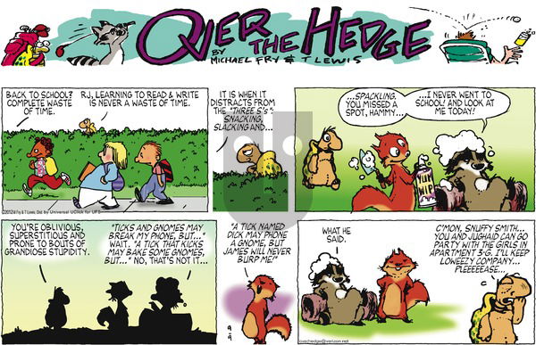 Over the Hedge on Sunday September 9, 2012 Comic Strip